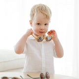 Sunglasses Mirror Hexagon - Mustard