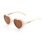 Vanilla heart-shape kids sunglasses — Lūmmi Bunny