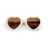 Sunglasses Heart Shape - Vanilla