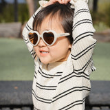 Sunglasses Heart Shape - Vanilla