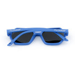 Cornflower Blue Mirror Hexagon Kids Sunglasses