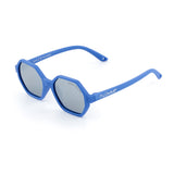 Sunglasses Mirror Hexagon - Cornflower blue