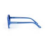 Cornflower Blue Mirror Hexagon Kids Sunglasses