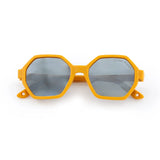 Sunglasses Mirror Hexagon - Mustard