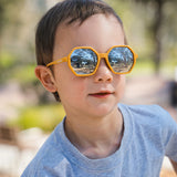 Sunglasses Mirror Hexagon - Mustard